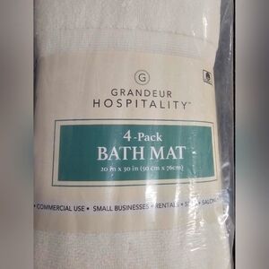 Grandeur Hospitality 4-Pack Bath Mats, New